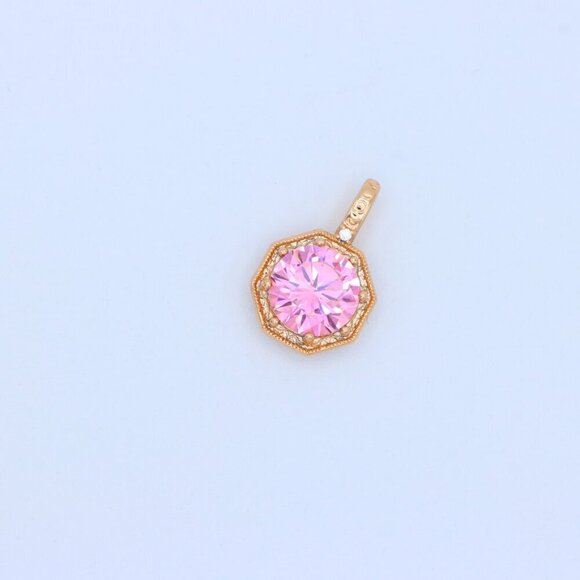 "Elegant Gold-Plated Light Purple Pendant, XPPT1391 - Picture 11 of 13